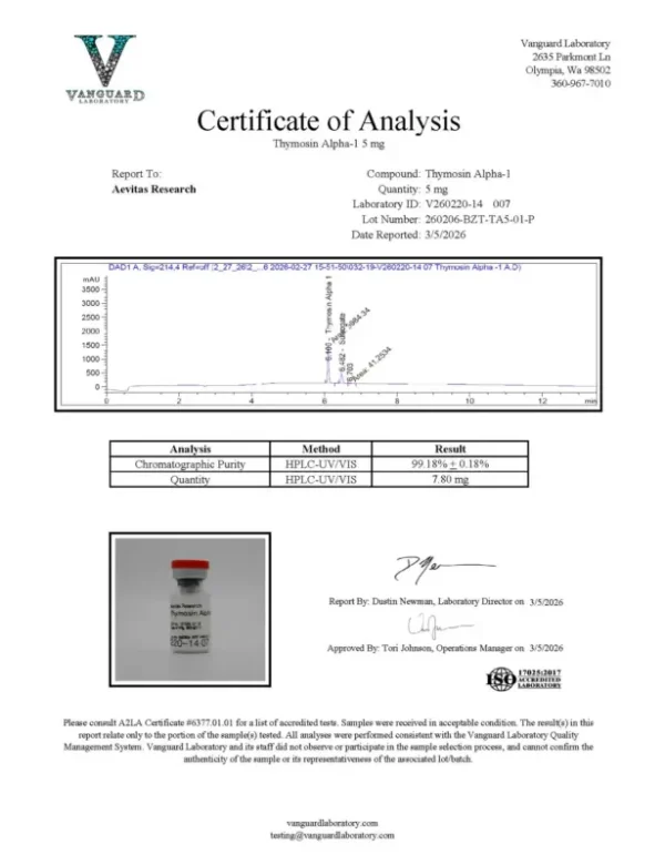 Thymosin Alpha-1 5 mg